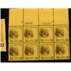 Image 1 : Block of eight Scott 833 Stamps, Two Dollar Harding - Mint, Never Hinged on stamp area. Almost never