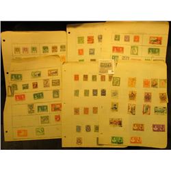 Large Group of Russia, Persia, and mixed Foreign Stamps on pages.