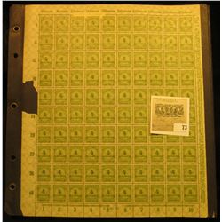 Mint Sheet Album and a Mint, unused Sheet of Four Million Mark Stamps from the Deutches Reich German