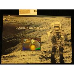 "Landing on the Moon" $11.75 Mint, unused Hologram Stamp.