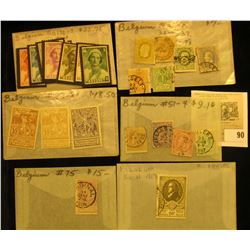 Group of higher value Belgium Stamps. All attributed and priced to sell at over $125.00.