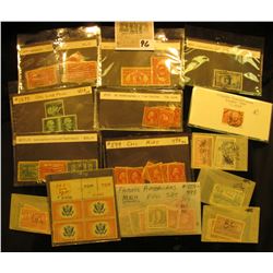 A nice group of attributed and priced U.S. Stamps, some Mint, others used. Doc valued this group at 