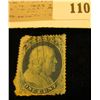 Image 1 : USA Scott #18 1857 Type 1 Blue Used. paper attacherd to back. Catalog $550. Please look at photos to