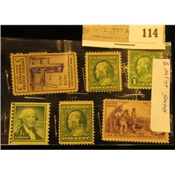 Package of six old U.S.A. mint condition stamps.