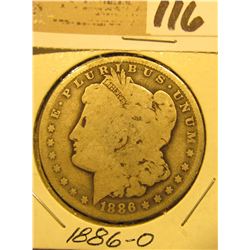 1886 O U.S. Silver Morgan Dollar.