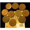 Image 2 : Pack of 10 different 1800's date Indian Head Cents.