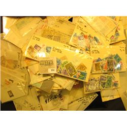 Group of mixed value U.S. & World Stamps.  All attributed and priced to sell at over $500.00.