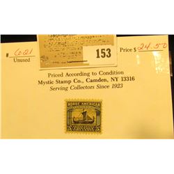 Scott # 621 1925 Norse-American Centennial Five Cent Stamp, Mint condition.
