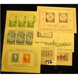United States Scott 735, the 1934 Byrd Antarctic Souvenir Sheet Mint NH; US Mount Rainier Active Vol