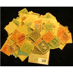 Large selection of late 1800 early 1900 Cigarette Tax Stamps, both mint and used as well as in vario
