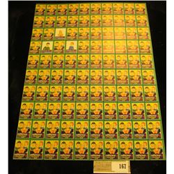 Mint Sheet of 1940 "Merry Christmas" Stamps/Seals. World War II. National Tuberculosis Association. 