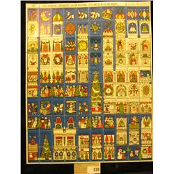 Mint Sheet of 1970 "Merry Christmas" Stamps/Seals. National Tuberculosis Association. (100 stamps)