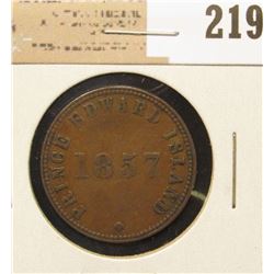 1857 Prince Edward Islands Token.