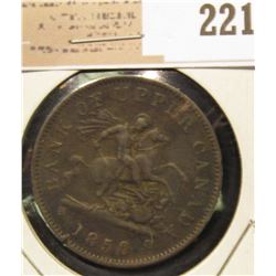 1850 Upper Canada One Penny.