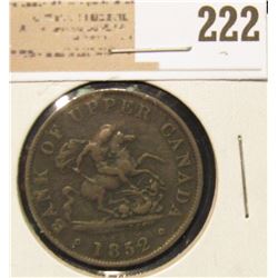 1852 Upper Canada Half Penny.