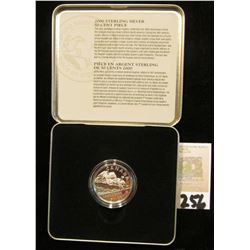 2000 Royal Canadian Mint Half Dollar Silver Equestrian design in metal case.