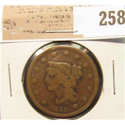 1840 U.S. Large Cent, VF.