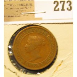 1870 Ceylon One Cent.