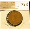 Image 2 : 1870 Ceylon One Cent.