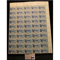 USA Mint Sheet of Scott #745, 6c CRATER LAKE, VF-XF, (50 stamps). Couple of pealed spots.
