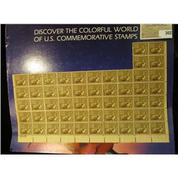 Partial Mint Sheet of 7c Andrew Jackson U.S.A. Stamps, Scott # 812, mint, unused. (54 stamps). Store