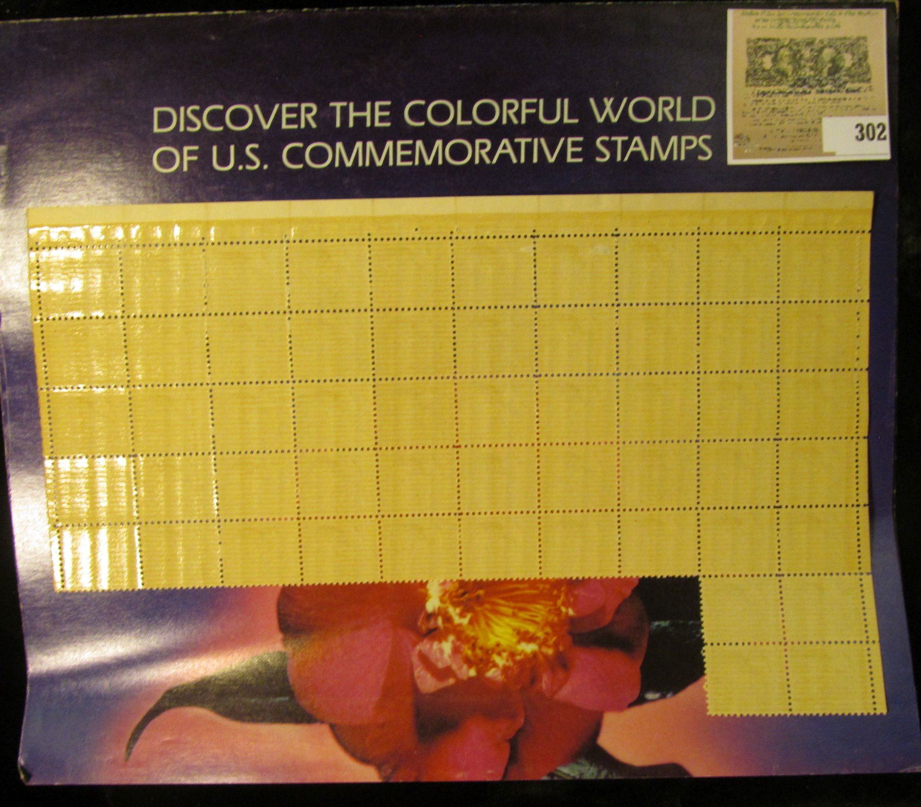 Partial Mint Sheet of 7c Andrew Jackson U.S.A. Stamps, Scott # 812 ...