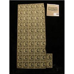 Partial Mint Sheet and a mint pair of Harding 2c USA Stamps, Scott # 612. (total of 52 stamps).