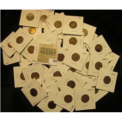 Group of carded Lincoln Cents, all in 2" x 2" holders and ready for retailing. Includes (2) 1940P,(7