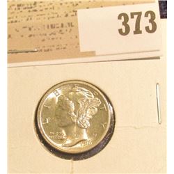 1916 P Mercury Dime, Blazing Beauty with Full Split Bands.