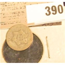 1852 U.S. Three Cent Silver.