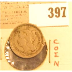 1865 U.S. Three Cent Nickel.