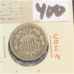 1882 U.S. Shield Nickel.