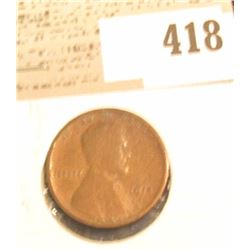 1914 D Lincoln Cent, VG.