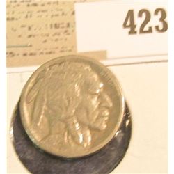 1923 S Buffalo Nickel, Fine, scarce Semi-key date.