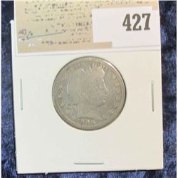 1905 O Barber Quarter.