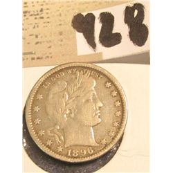 1896 P Barber Quarter.