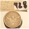 Image 2 : 1896 P Barber Quarter.