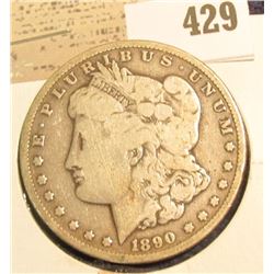 1890 CC U.S. Silver Morgan Dollar.