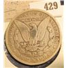 Image 2 : 1890 CC U.S. Silver Morgan Dollar.