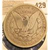 Image 4 : 1890 CC U.S. Silver Morgan Dollar.
