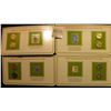 Image 1 : 2012, 2015, 2016, & 2017 P & D Sacagawea Golden Dollars Sets in special holders with mint, unused U.