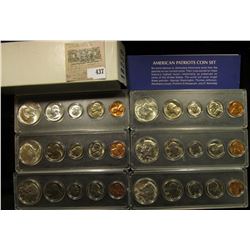 1964P, 65P, 66P, 67P, 68D, & 69D American Patriots Coin Sets Cents to Silver Half-Dollars in Snaptig