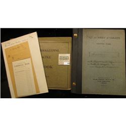 "Statement of Account" & "Deposited With Commercial Bank"  Pads,1890 era; "Atlas Series of Tablets F