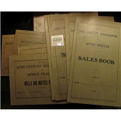 (9) 1919 era ledgers "For Use in 20th Century Bookkeeping and Office Practice", nice addition to the
