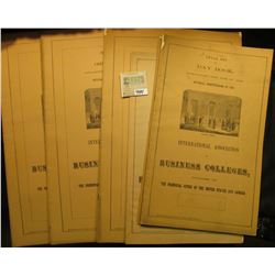 (7) Banking Sets, Six Column Journal and Jobbing Book, & Small Set Day Book from "International Asso