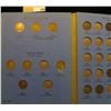 Image 2 : 1857-1909 Partial Set of Indian Head Cents in a blue Whitman folder. Includes three Flying Eagle Cen