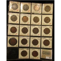 1900, (2) 06, 12, 16, 18, 19, 20, (2) 21, 27,  29, 35, 36, 38, 39, 46, & 65 Great Britain Large Penn