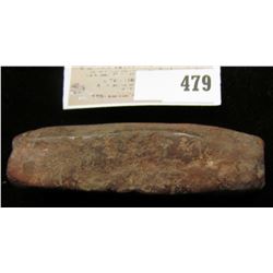Ancient Indian Pipe Stone pillar with Talley Marks. Not sure of the significance of this item.