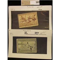 RW # 20 & 23 $2 Federal Migratory Waterfowl Stamps, both signed.