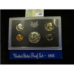 1968 S U.S. Silver Proof Set, Original as issued.